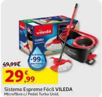 Auchan Sistema espreme fácil vileda microfibra c/pedalturbo promoção
