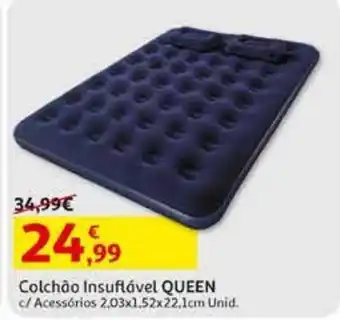 Auchan Colchão insuflável queen acessorios 2.03x1.52x22 1 promoção