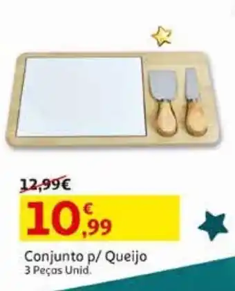 Auchan Conjunto p/queijo 3pcs promoção