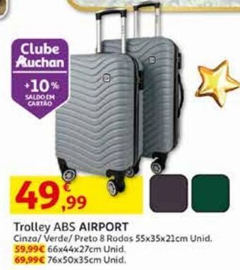 Auchan Trolley abs airport promoção