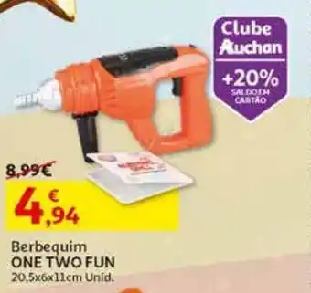 Auchan Berbequim one two fun 20.5x6x11cm promoção