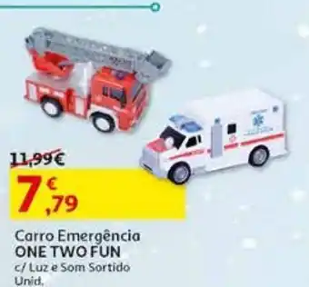 Auchan Carro emergência one two fun c/luz e som sortido promoção