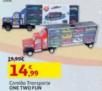 Auchan Camião transporte one two fun c/ 12 carros promoção
