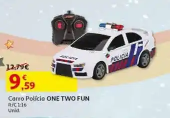 Auchan Carro policia one two fun r/c 1.16 promoção