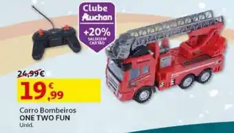 Auchan Carro bombeiros one two fun promoção
