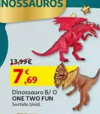 Auchan Dinossauro b/o one two funsortido promoção