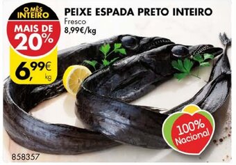 Peixe Espada Preto Inteiro