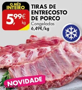 Pingo Doce Tiras de Entrecosto de Porco promoção