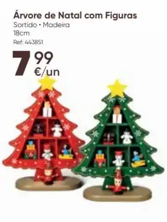 Hôma Arvore de Natal com Figuras 18cm promoção