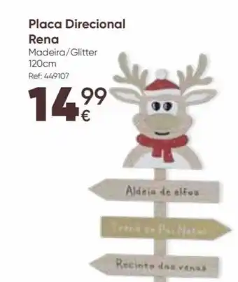 Hôma Placa Direcional Rena 120cm promoção