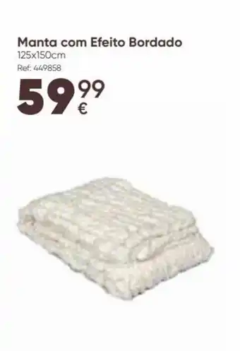 Hôma Manta com Efeito Bordado promoção