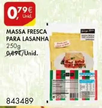 Pingo Doce Massa Fresca Para Lasanha 250g promoção
