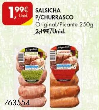 Pingo Doce Salsicha P/Churrasco 250g promoção