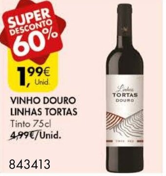 Pingo Doce Vinho Douro Linhas Tortas 75cl promoção
