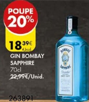 Pingo Doce Gin Bombay Sapphire 70cl promoção