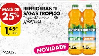 Pingo Doce Refrigerante S/Gás Tropico 1,5lt promoção