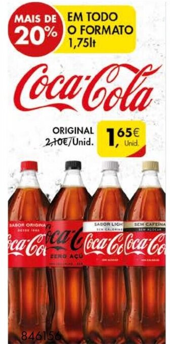 Pingo Doce Coca Cola Original 1,75lt promoção