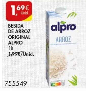 Pingo Doce Bebida de Arroz Original Alpro 1lt promoção