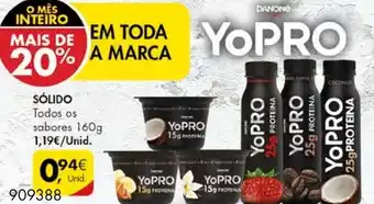 Pingo Doce Danone Yopro Sólido 160g promoção