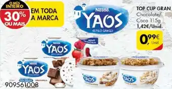 Pingo Doce Nestle Yaos Top Cup Gran 115g promoção