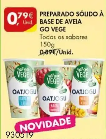 Pingo Doce Go Vege Preparado Sólido à Base de Aveia 150g promoção