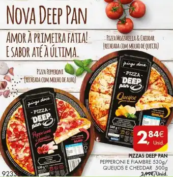 Pingo Doce Pizzas Deep Pan promoção