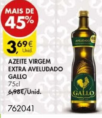 Pingo Doce Azeite Virgem Extra Aveludado Gallo 75cl promoção