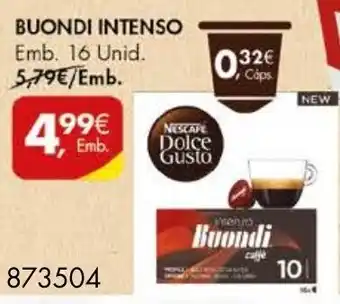 Pingo Doce Cápsulas P/Máquina Boundi Intenso 16 Unid promoção