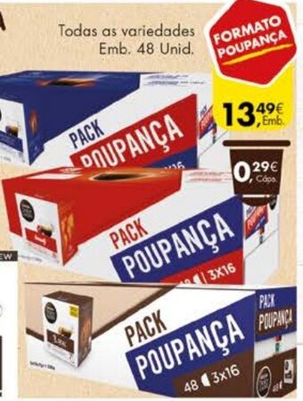 Pingo Doce Cápsulas P/Máquina Poupança 48 Unid promoção