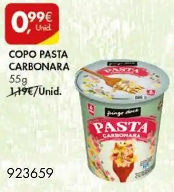 Pingo Doce Copo Pasta Carbonara 55g promoção