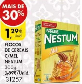Pingo Doce Flocos de Cereais C/Mel Nestum 300g promoção