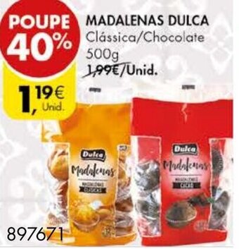Pingo Doce Madalenas Dulca 500g promoção