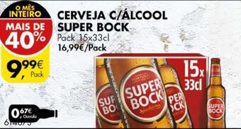 Cerveja C/ Álcool Super Bock Pack 15x33cl