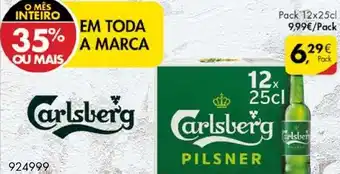 Pingo Doce Carlsberg Pack 12x25cl promoção