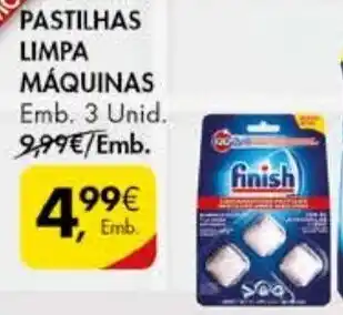 Pingo Doce Finish Pastilhas Limpa Máquinas promoção