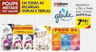 Pingo Doce Recargas Duplas e Triplas Mandarine + Sky + Petals 3 Unid promoção