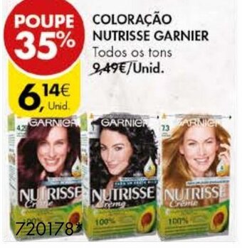 Pingo Doce Coloração Nutrisse Garnier promoção