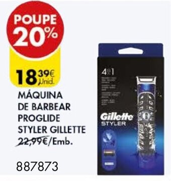 Pingo Doce Máquina de Barbear Proglide Styler Gillette promoção