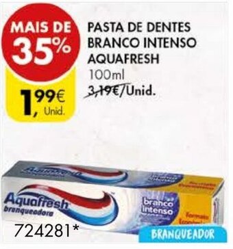 Pingo Doce Pasta de Dentes Branco Intenso Aquafresh 100ml promoção