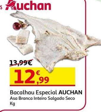 Auchan Bacalhau especial auchan prod controlada asa branca kg promoção