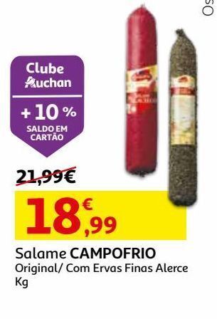 Auchan Salame campofrio promoção