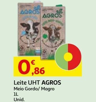 Auchan Leite uht agros promoção