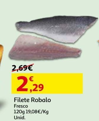 Auchan Filete robalo fresco 120 gr promoção