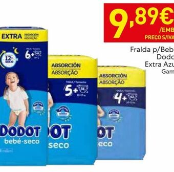 Recheio Fraldas dodot promoção