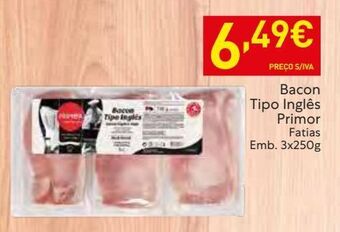 Recheio Bacon primor promoção