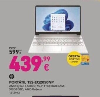 Radio Popular Hp Portatil 15S promoção