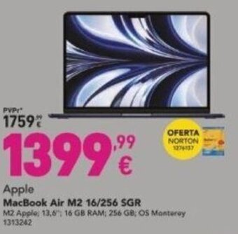 Apple MacBook Air M2 16/256 SGR