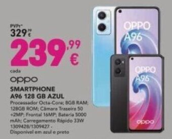 Radio Popular Oppo Smartphone A96 128Gb promoção