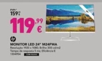 Radio Popular HP Monitor Led 24" promoção