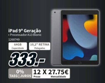 MediaMarkt Ipad 9 Geracao promoção